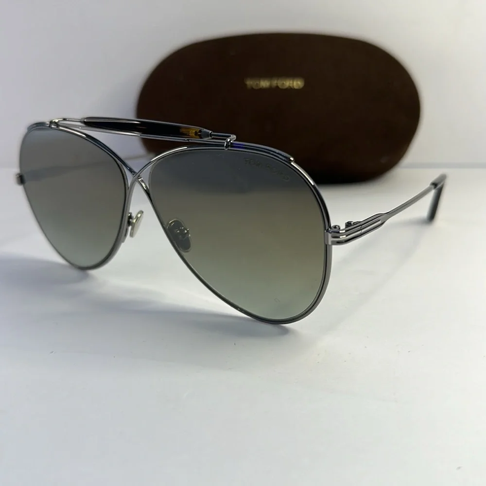 New Authentic TOM FORD Holden FT0818/S 08G aviator mirror lenses Sunglasses